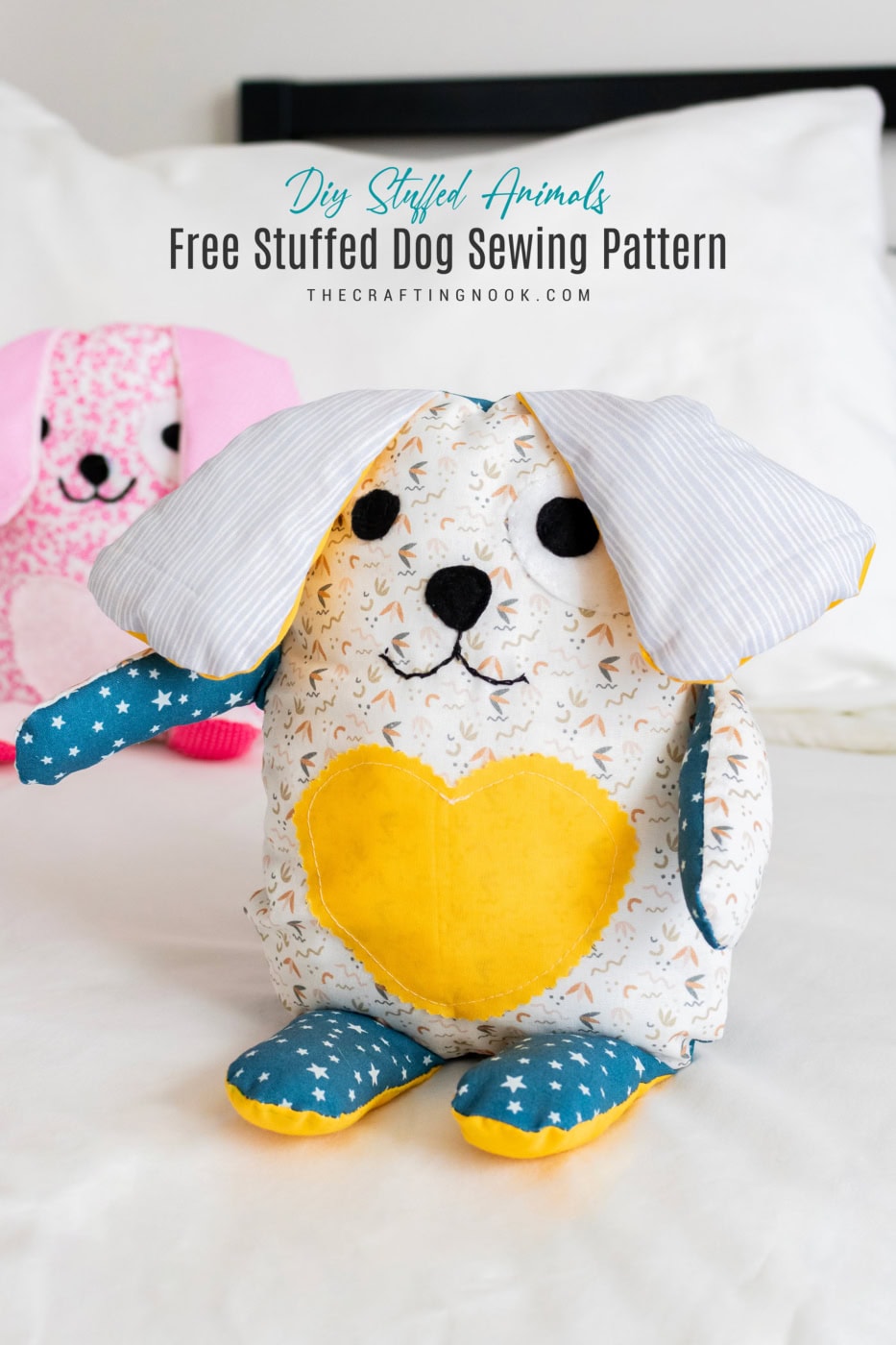 DIY Stuffed Animals: Free Stuffed Dog Sewing Pattern - The Crafting Nook