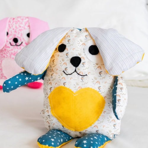 Diy Stuffed Animals: Free Stuffed Dog Sewing Pattern. Feature image