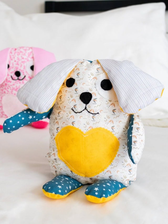 Diy Stuffed Animals: Free Stuffed Dog Sewing Pattern. Feature image