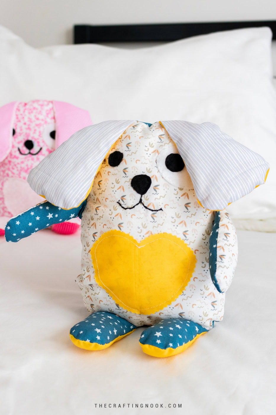 Diy Stuffed Animals: Free Stuffed Dog Sewing Pattern. Feature image